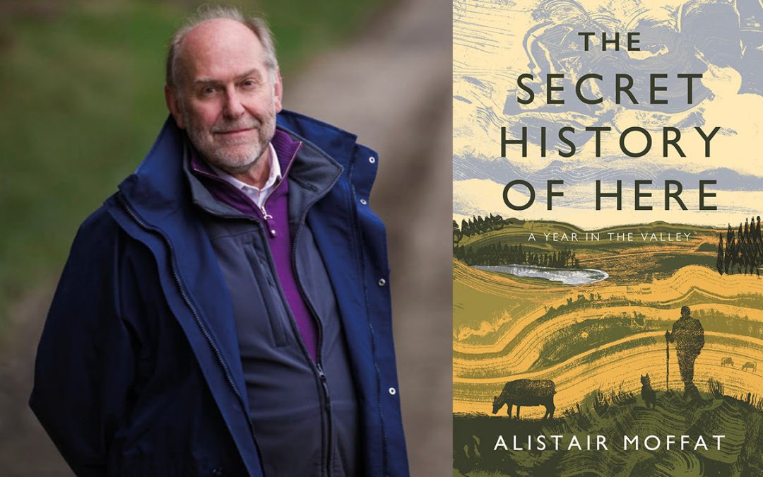Alistair Moffat reading in the Hall, 30th August.