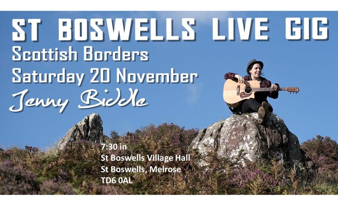 St Boswells Live! comes back to the hall, Sat. 20th November