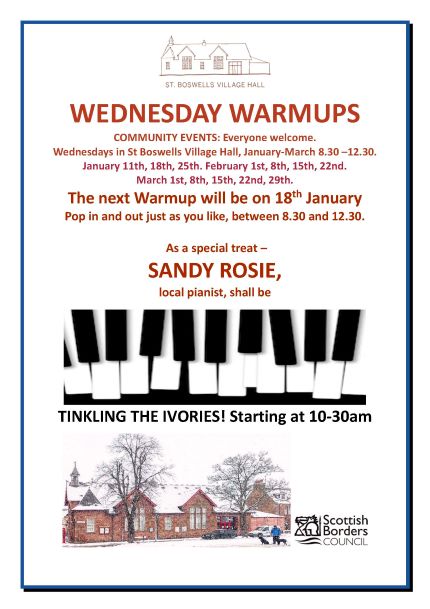 18th January, Wednesday Warmup – TINKLING THE IVORIES
