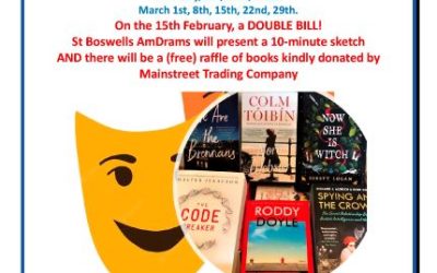Wednesday Warmup, 15 February: AmDrams sketch & a book raffle