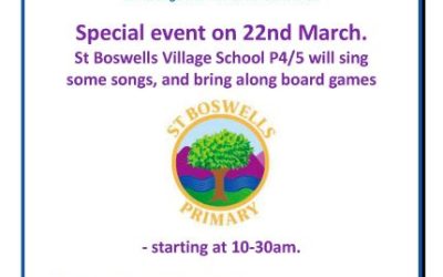 22nd March, Wednesday Warmup, St Boswells Primary School visit