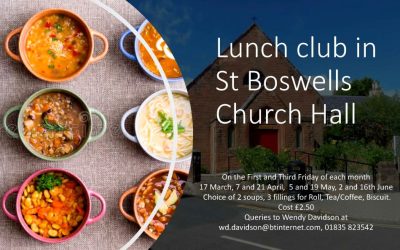 Lunch club in St Boswells Church Hall