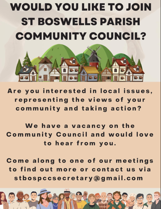 Vacancy On St Boswells Parish Community Council