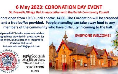 6th May, Coronation event: announcement & call for help