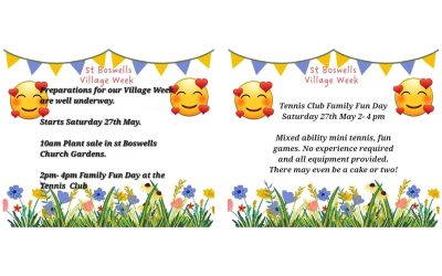 Sat. 27th May: Village week events