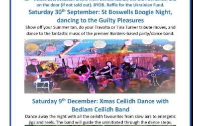 Coming soon: dancing and live music at St Boswells Village Hall