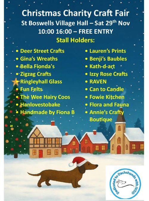 Xmas Craft Fair: Sat. 29 November