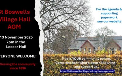 Village Hall AGM, 13 November, EVERYONE WELCOME!