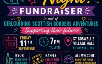 Girlguiding Fundraiser, 11 September 7pm in the hall